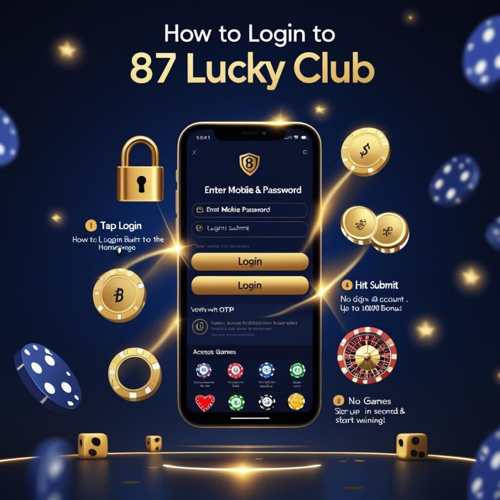 How to login 87 Lucky Club